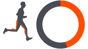 45 Percent 300 Cal Running