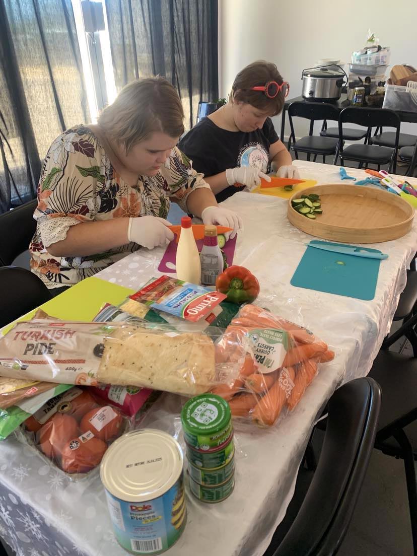 NDIS support Group activities - Cooking
